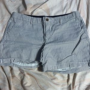 Blue and white shorts